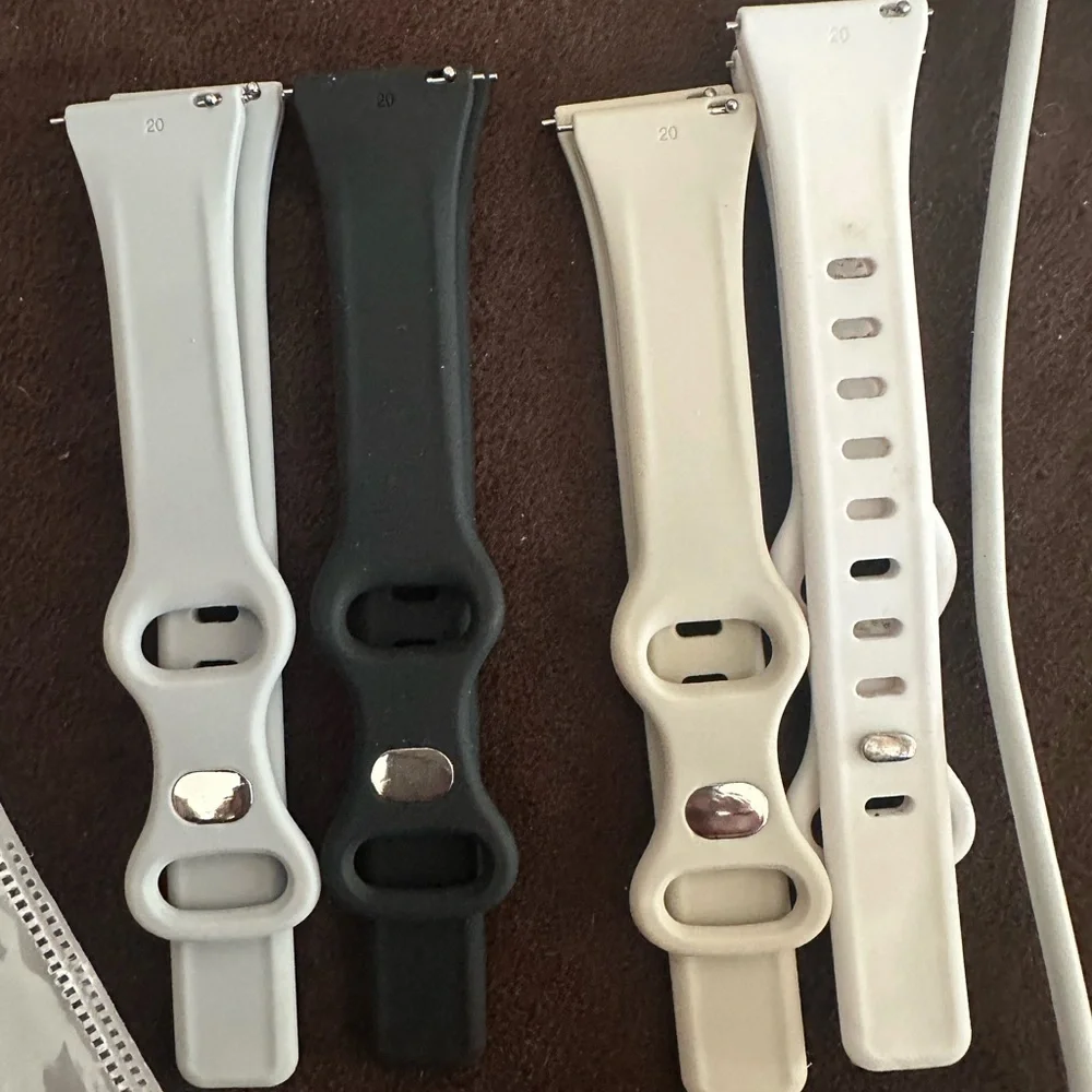 Smartwatch Replacement Bands - Black, White, Gray